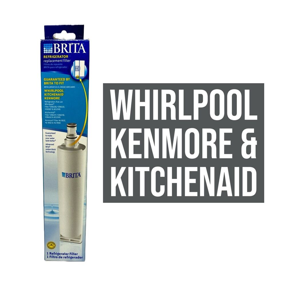 BRITA Refrigerator Replacement Filter Whirlpool Kitchenaid Kenmore BRITA ON TAP!